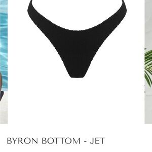 Somerfield swim bottoms black cheeky medium